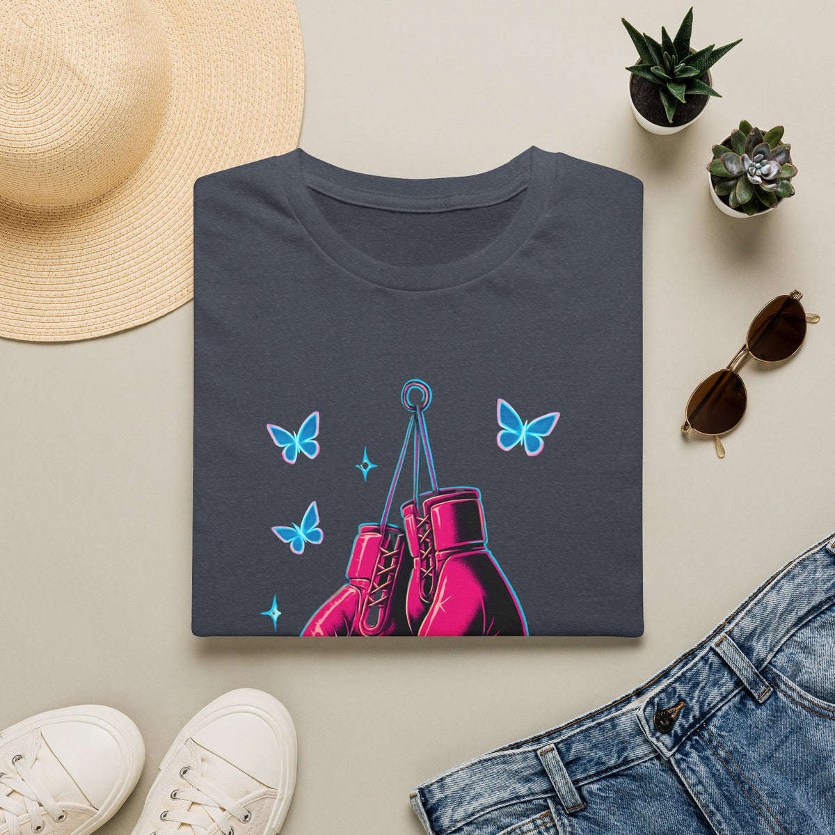 Hanging Neon Boxing Gloves T-Shirt