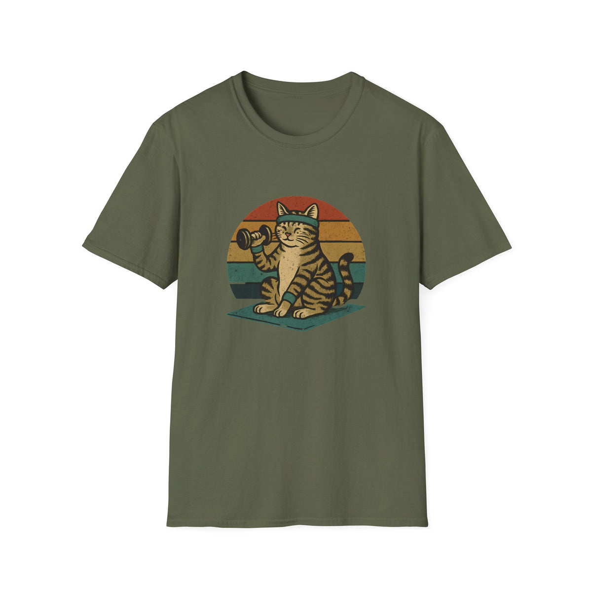 Cat lifting weights T-Shirt