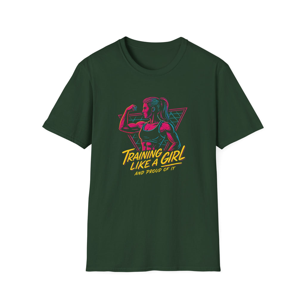 Neon Female Bodybuilder T-Shirt
