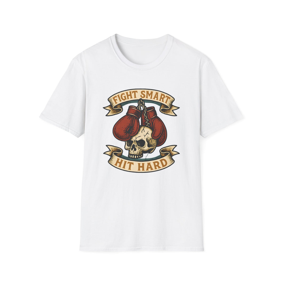 Boxing Skull with Gloves T-Shirt