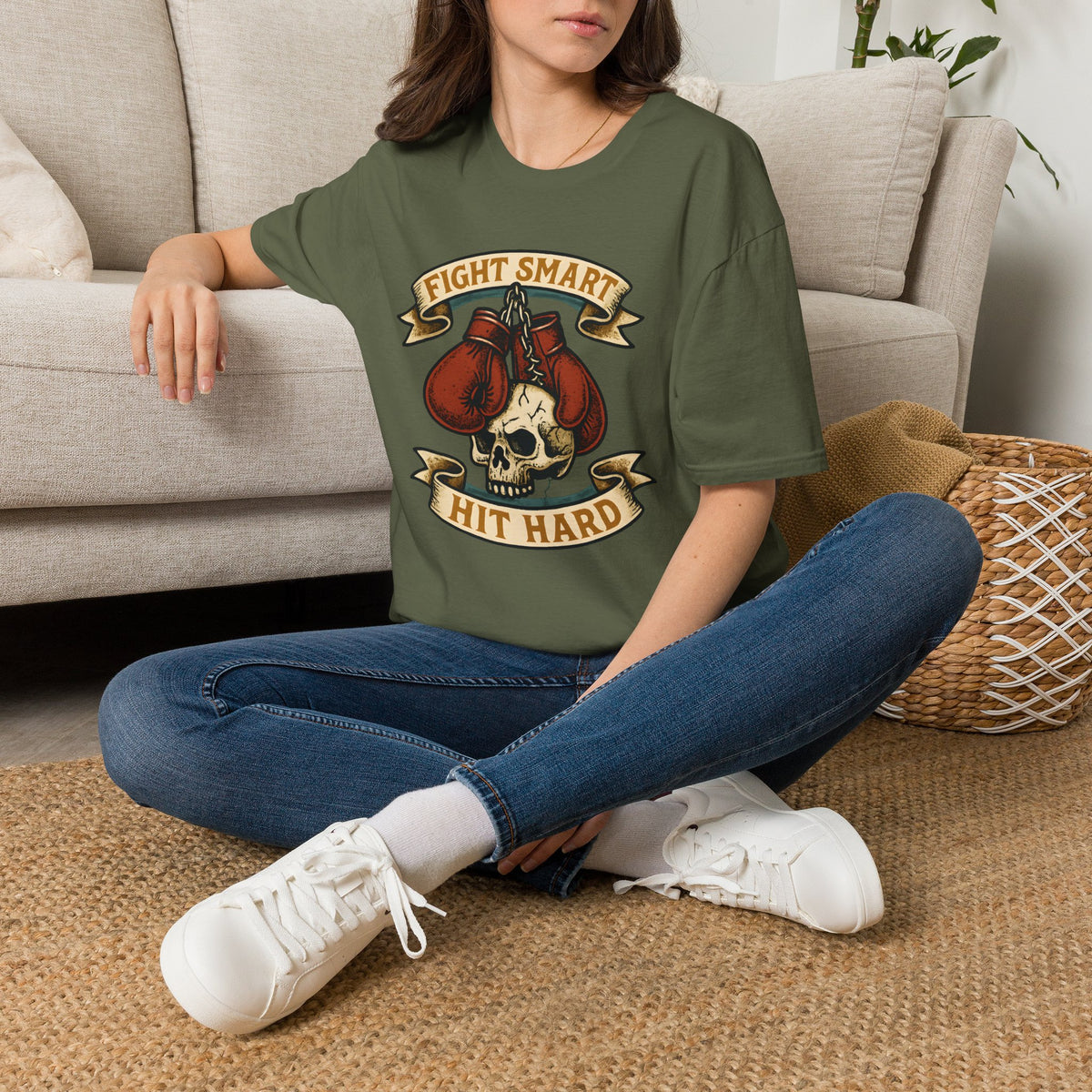 Boxing Skull with Gloves T-Shirt