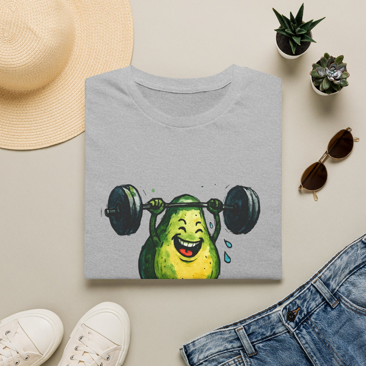 Joyful Pear Weightlifter T-Shirt