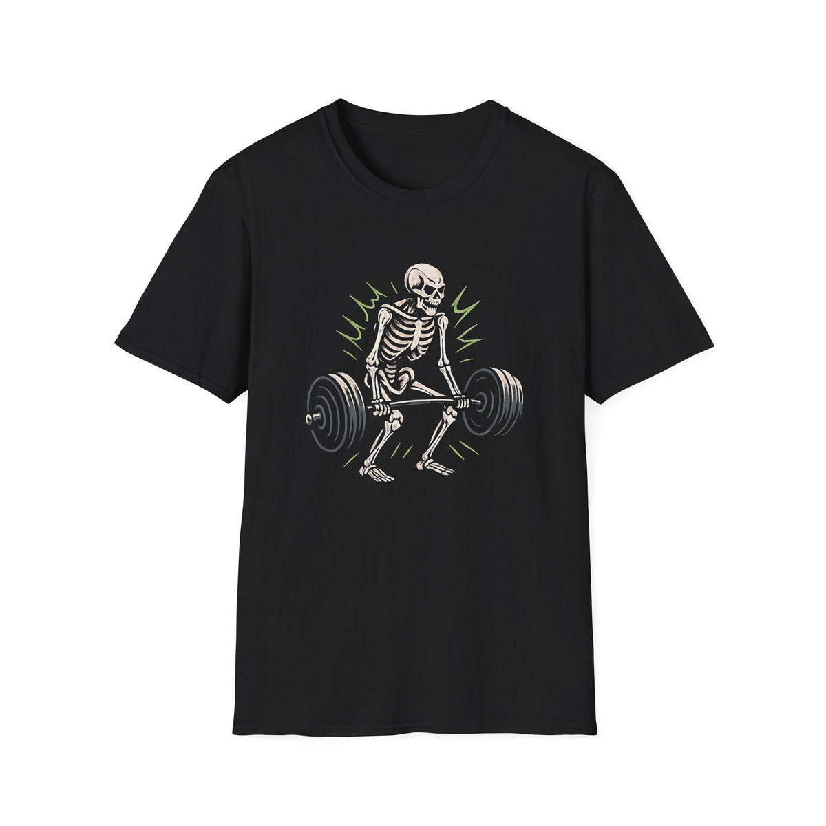 Skeleton Lifts Barbell T-Shirt