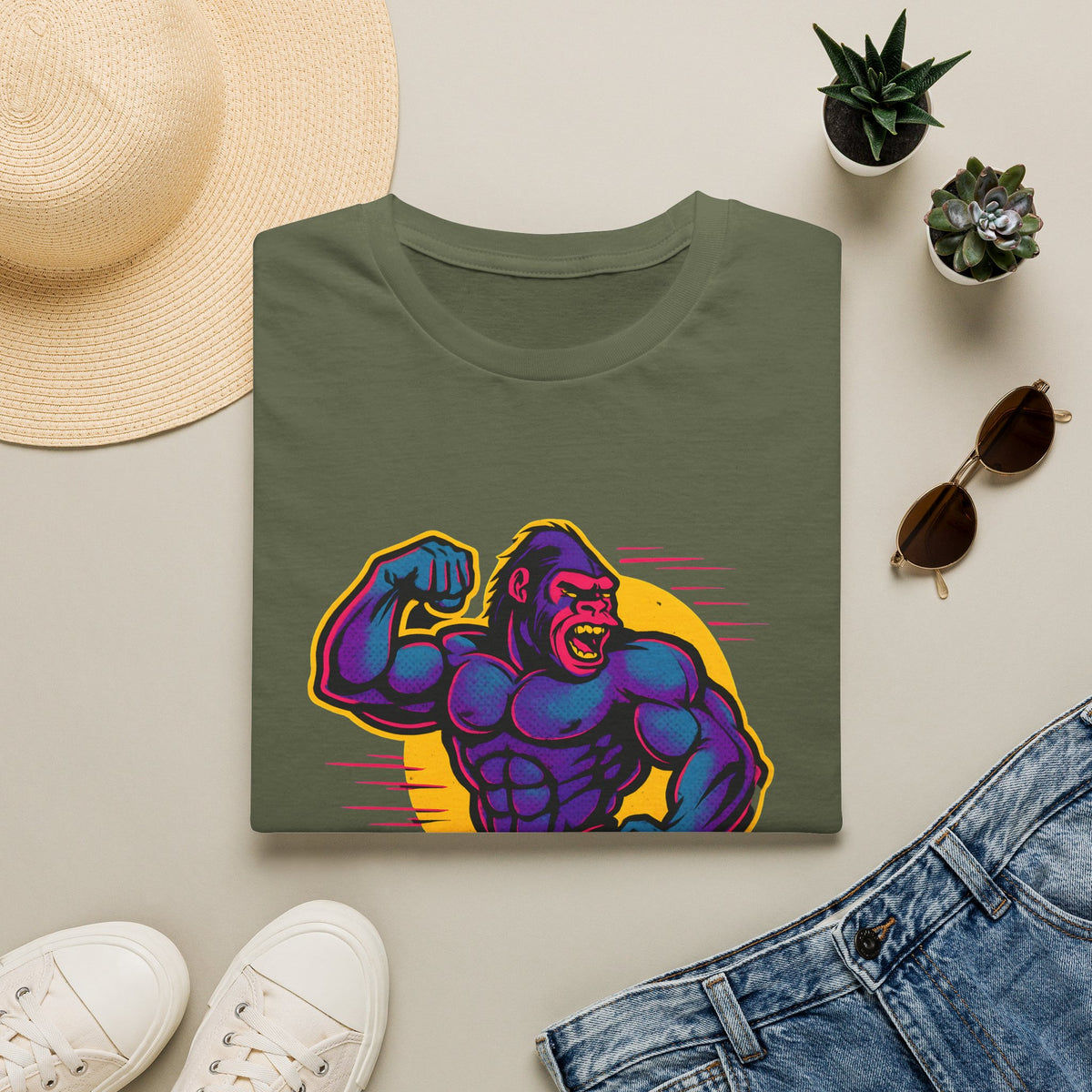 Purple Muscle Gorilla T-Shirt