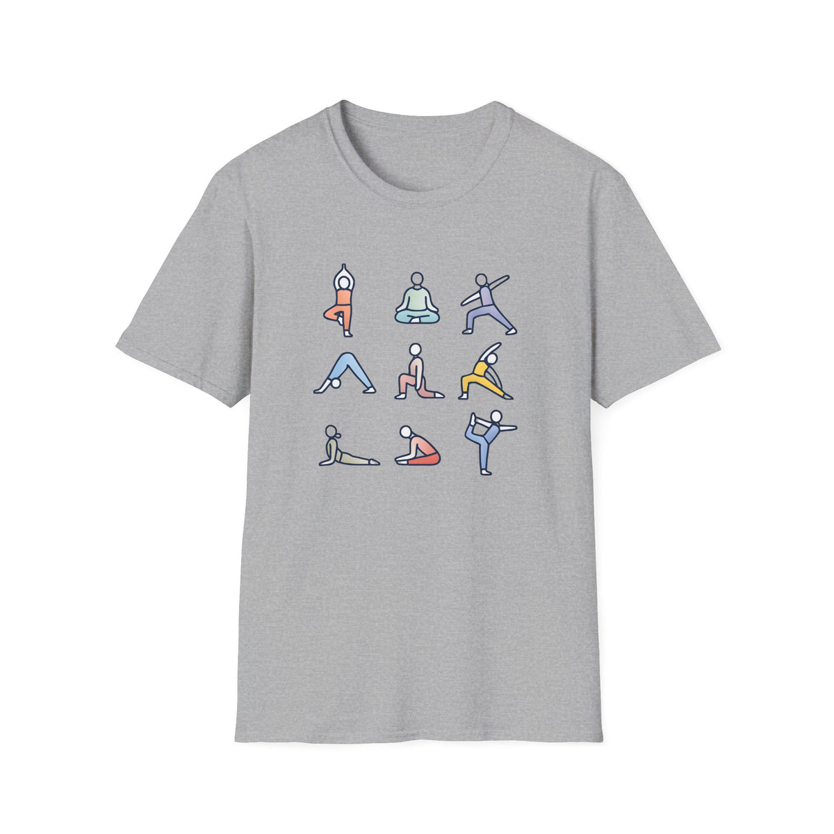 Yoga Pose Illustrations T-Shirt