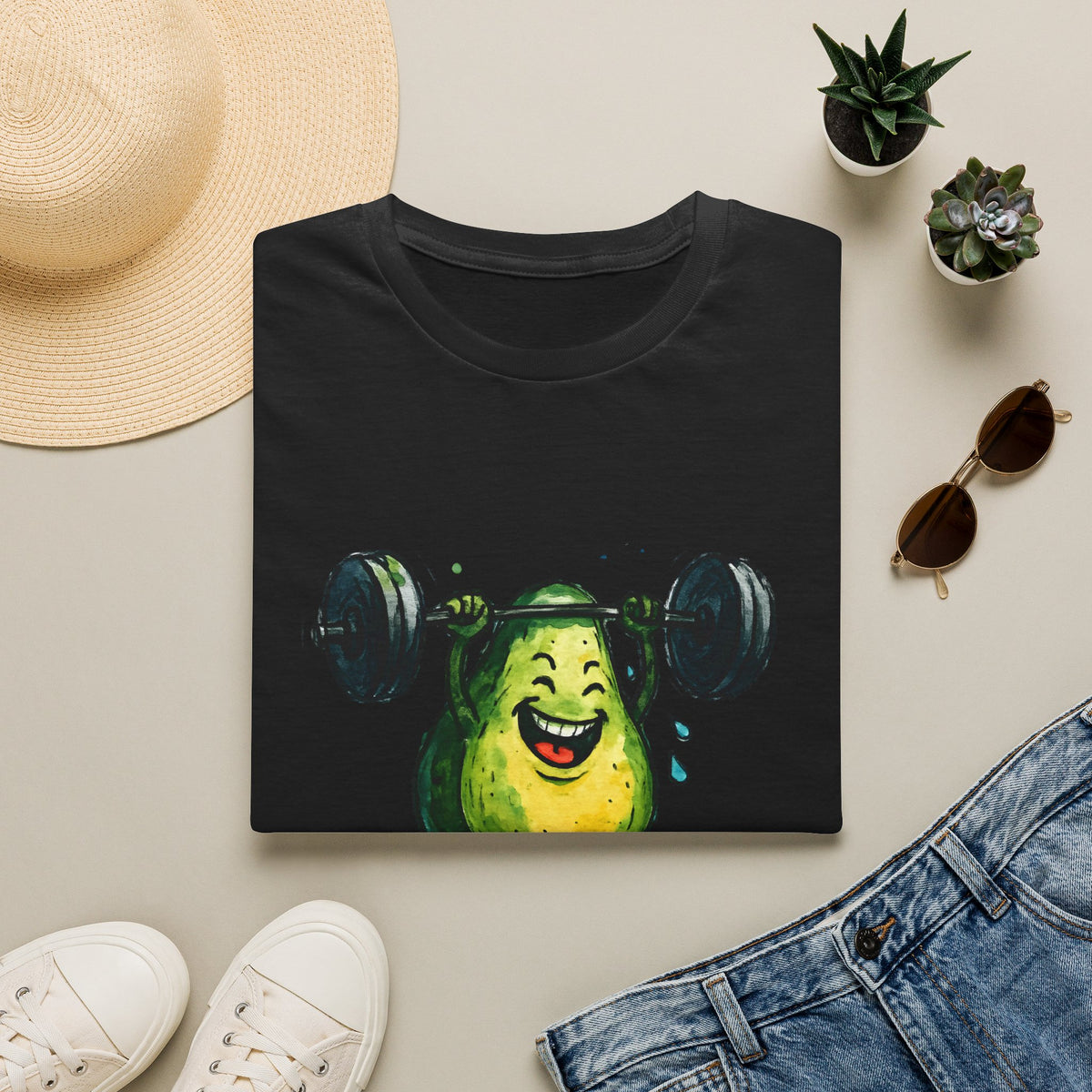 Joyful Pear Weightlifter T-Shirt