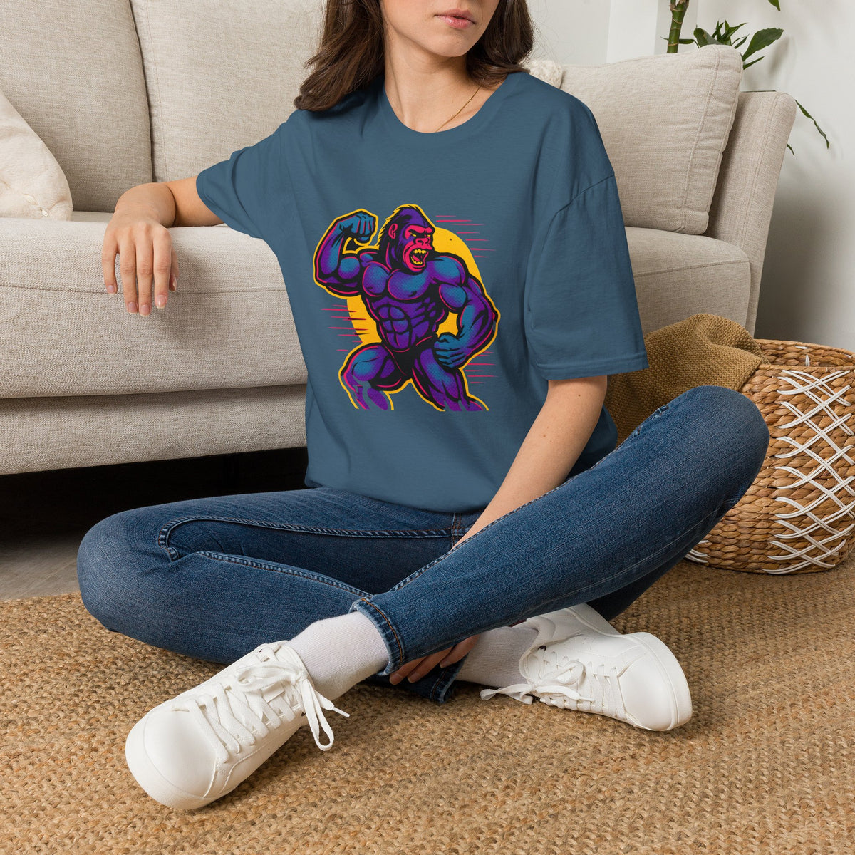 Purple Muscle Gorilla T-Shirt