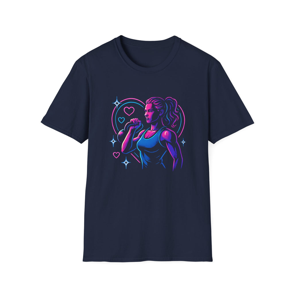 Neon singer portrait T-Shirt