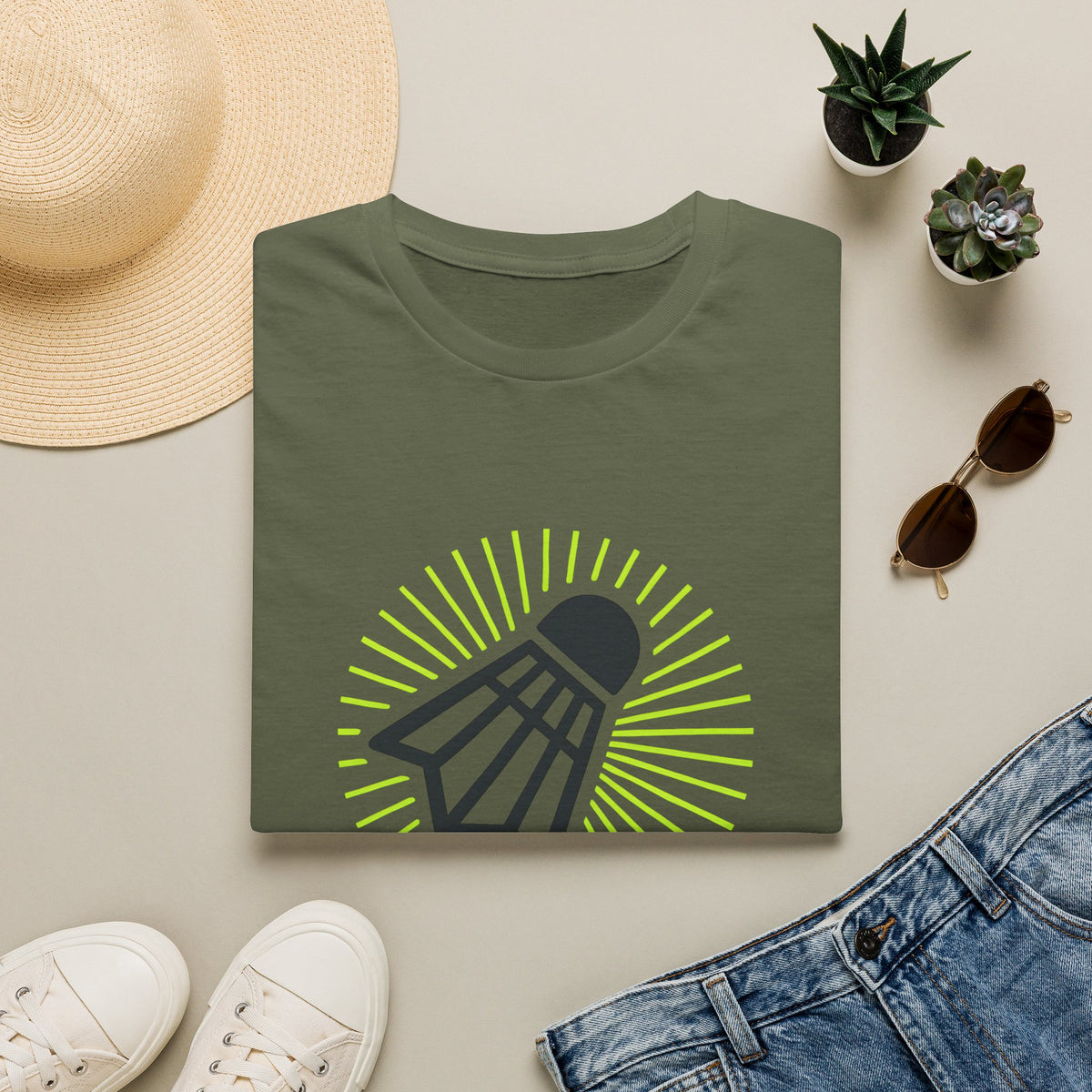 neon microphone illustration T-Shirt
