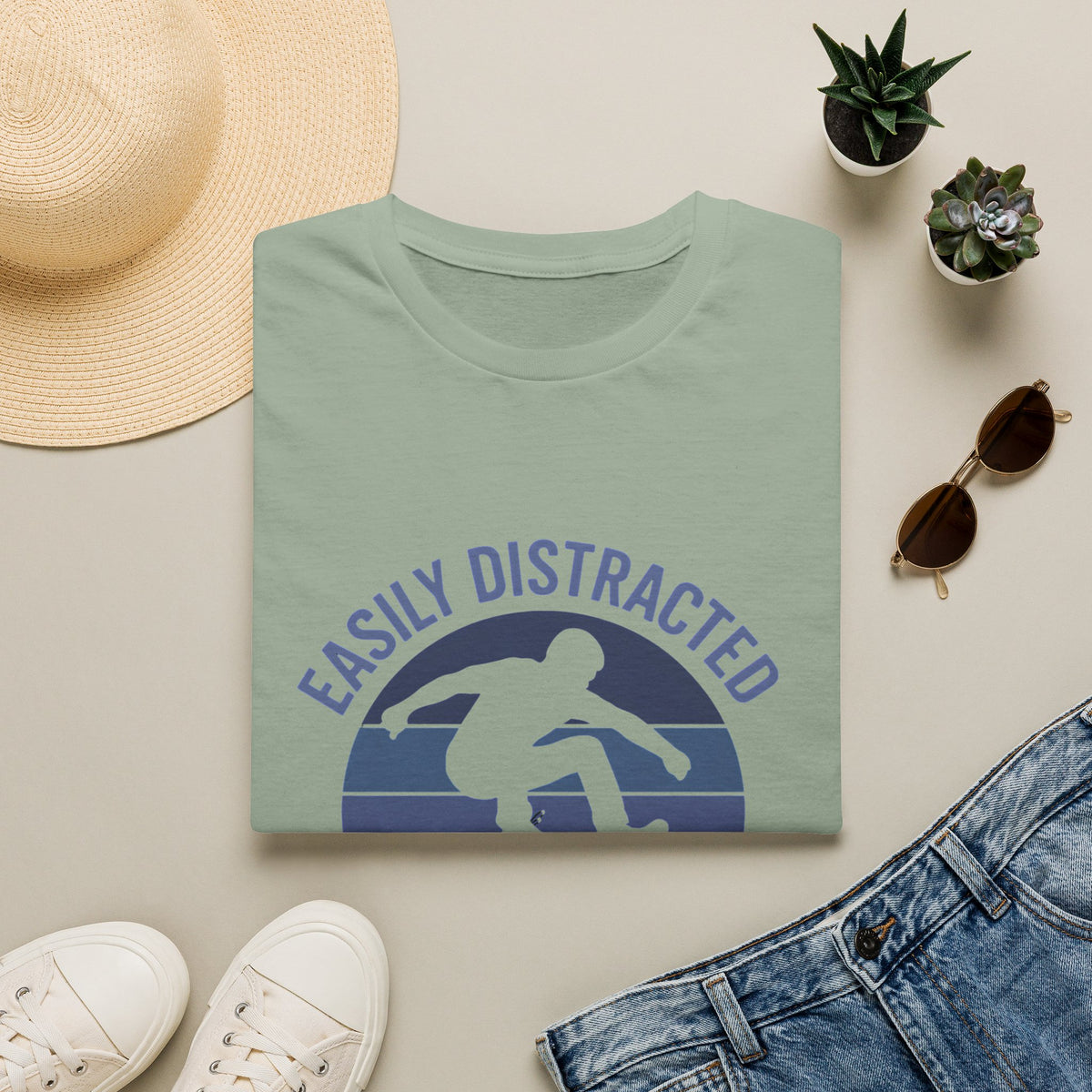 Easily Distracted by Skateboards T-Shirt