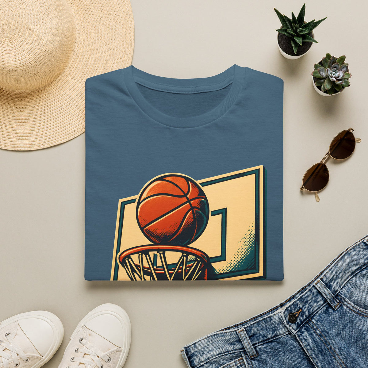 Basketball Hoop Dunk T-Shirt