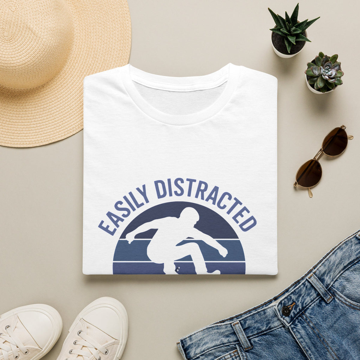 Easily Distracted by Skateboards T-Shirt