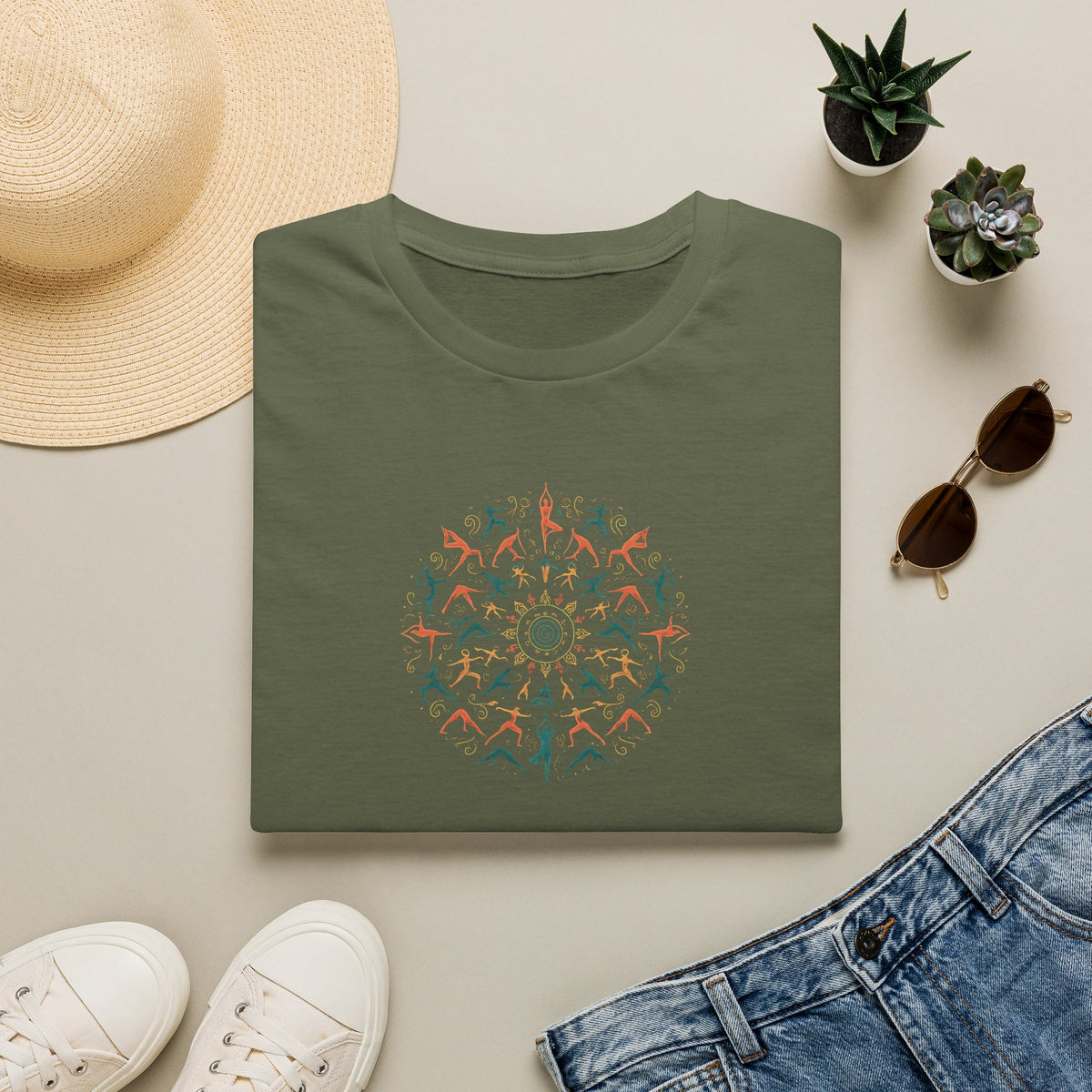 Yoga Mandala Circle T-Shirt