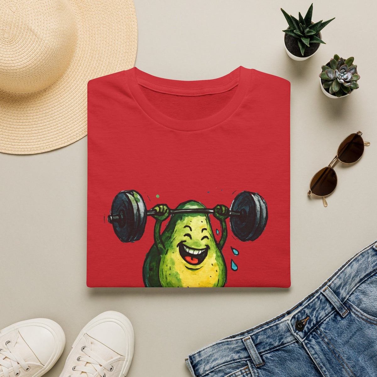 Joyful Pear Weightlifter T-Shirt