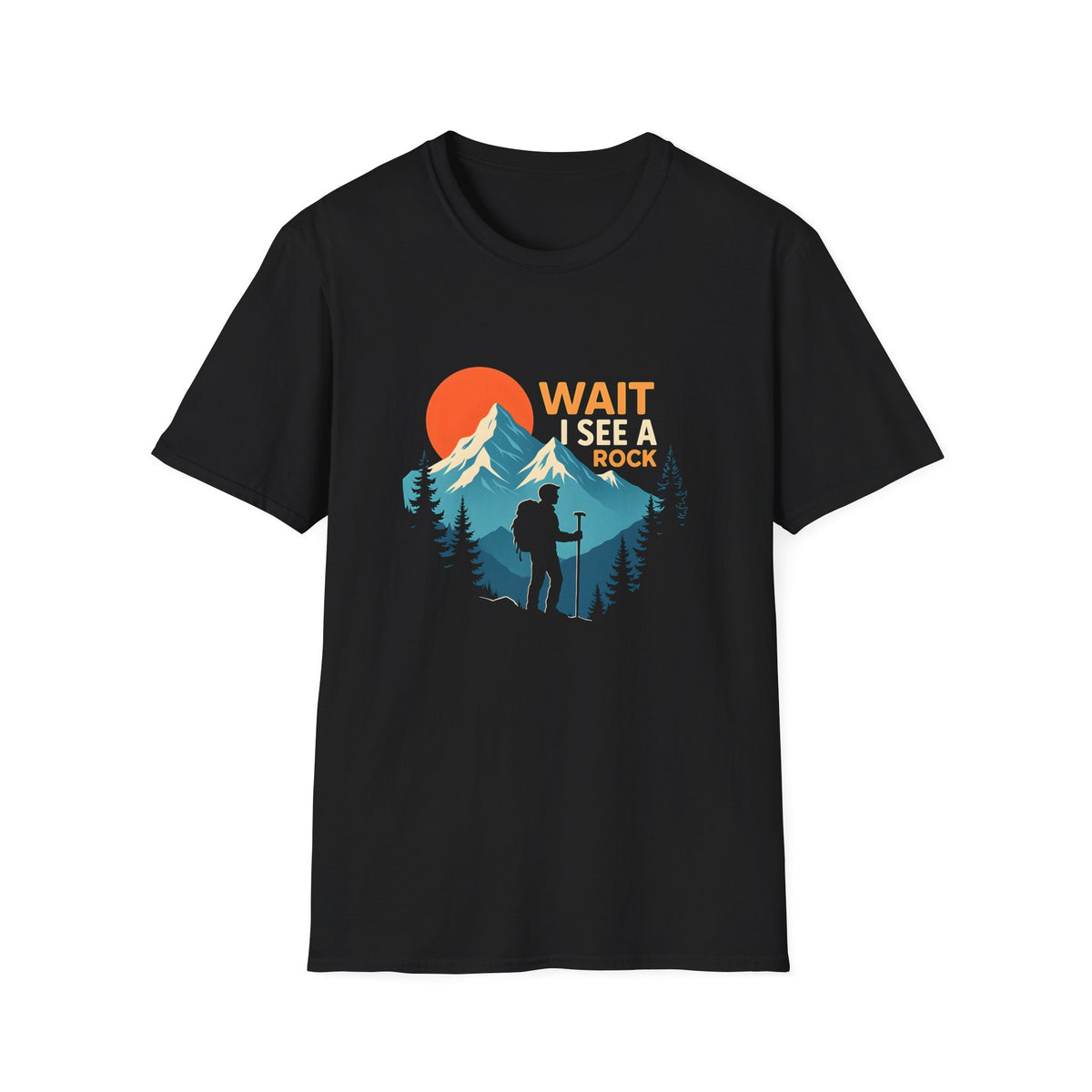 Hiker on Mountain Trail T-Shirt