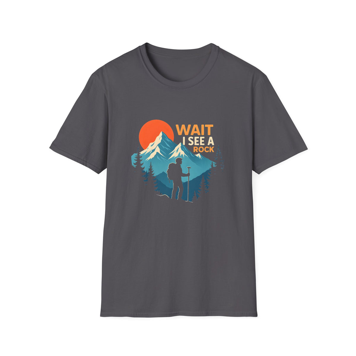 Hiker on Mountain Trail T-Shirt
