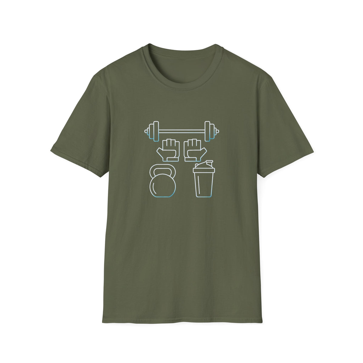 Gym Equipment Icons T-Shirt