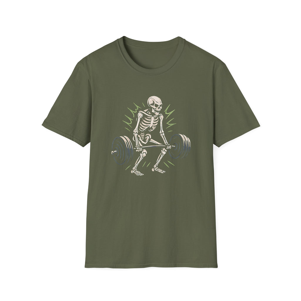 Skeleton Lifts Barbell T-Shirt