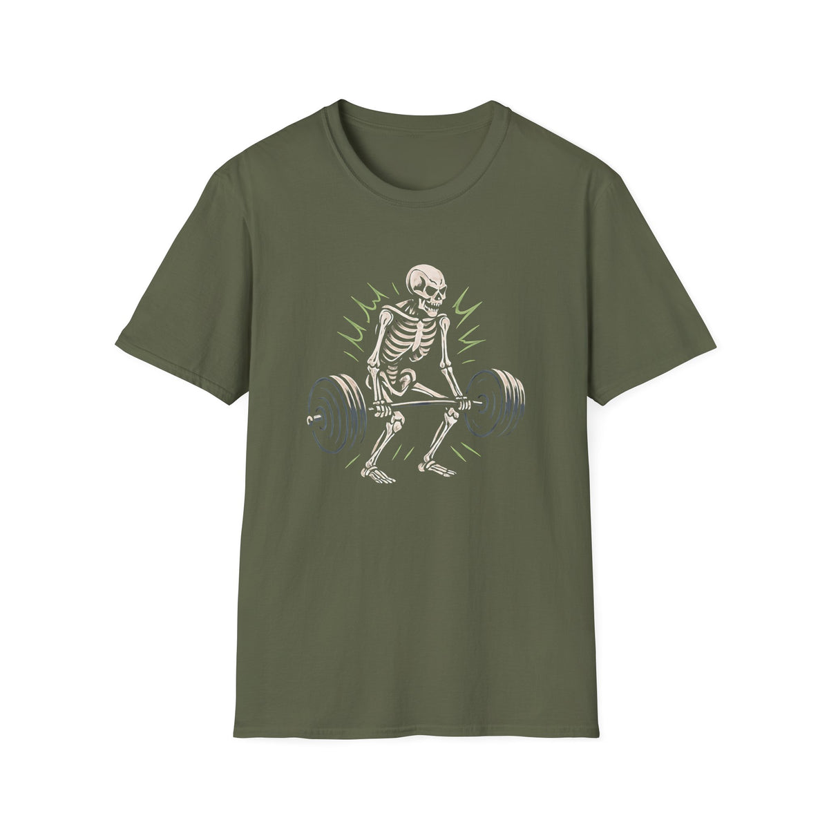 Skeleton Lifts Barbell T-Shirt